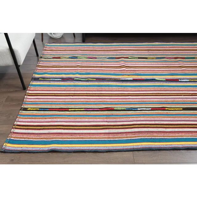 Vintage Turkish Oushak Handmade Wool & Cotton Rug 180x298