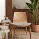 Enea Lottus 4L wood leather armchair