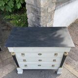 Antique Egyptian/Empire style chest of drawers with caryatids