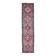 Vintage Turkish Oushak blanket made of wool and cotton, purple, 82x320.