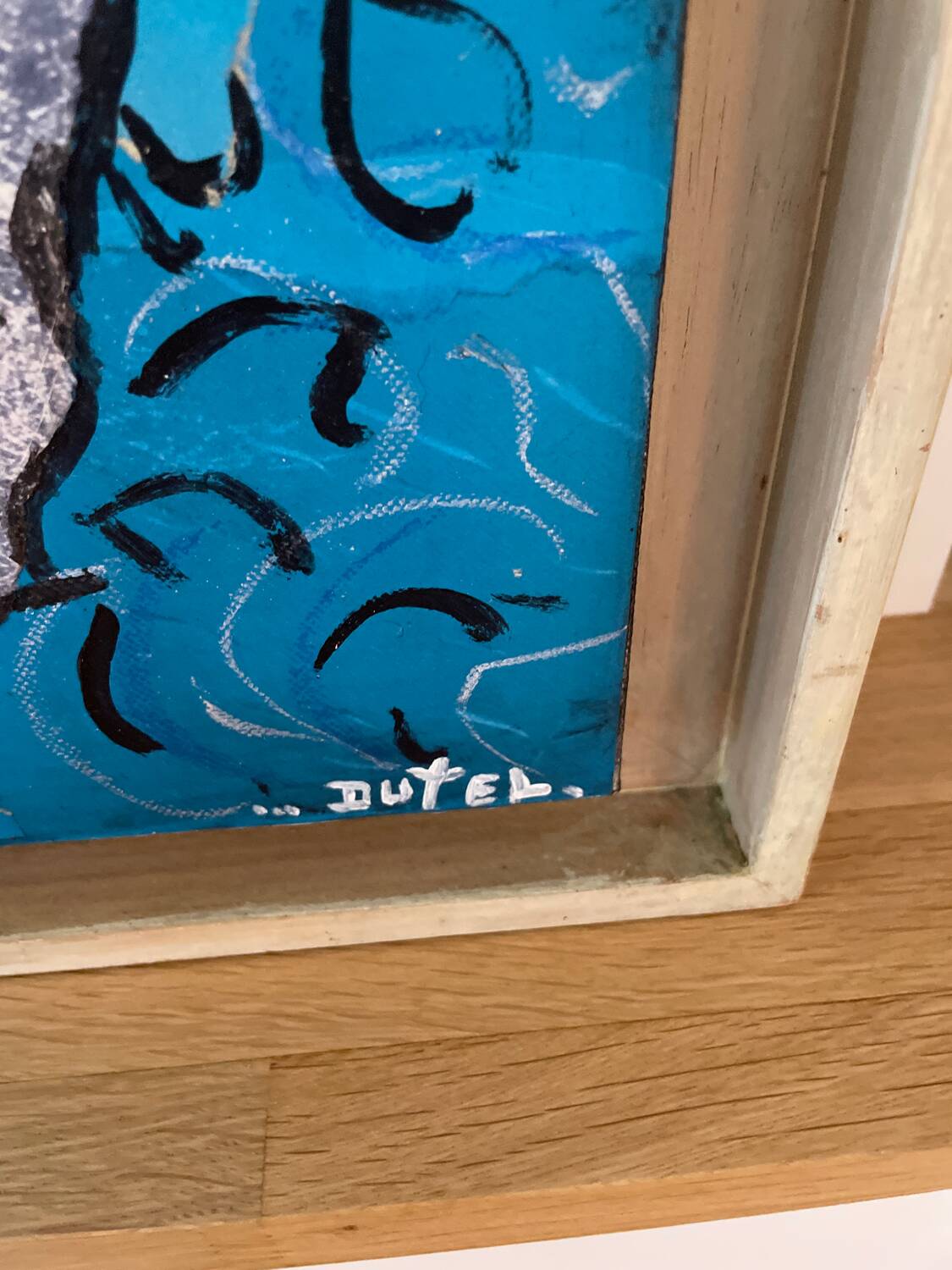 Acrylic on canvas and collage