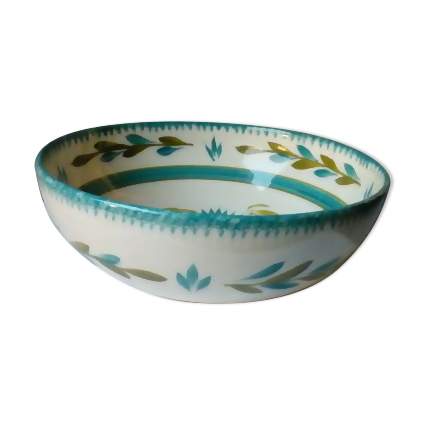 Saladier en faience de quimper youen annees 50-60
