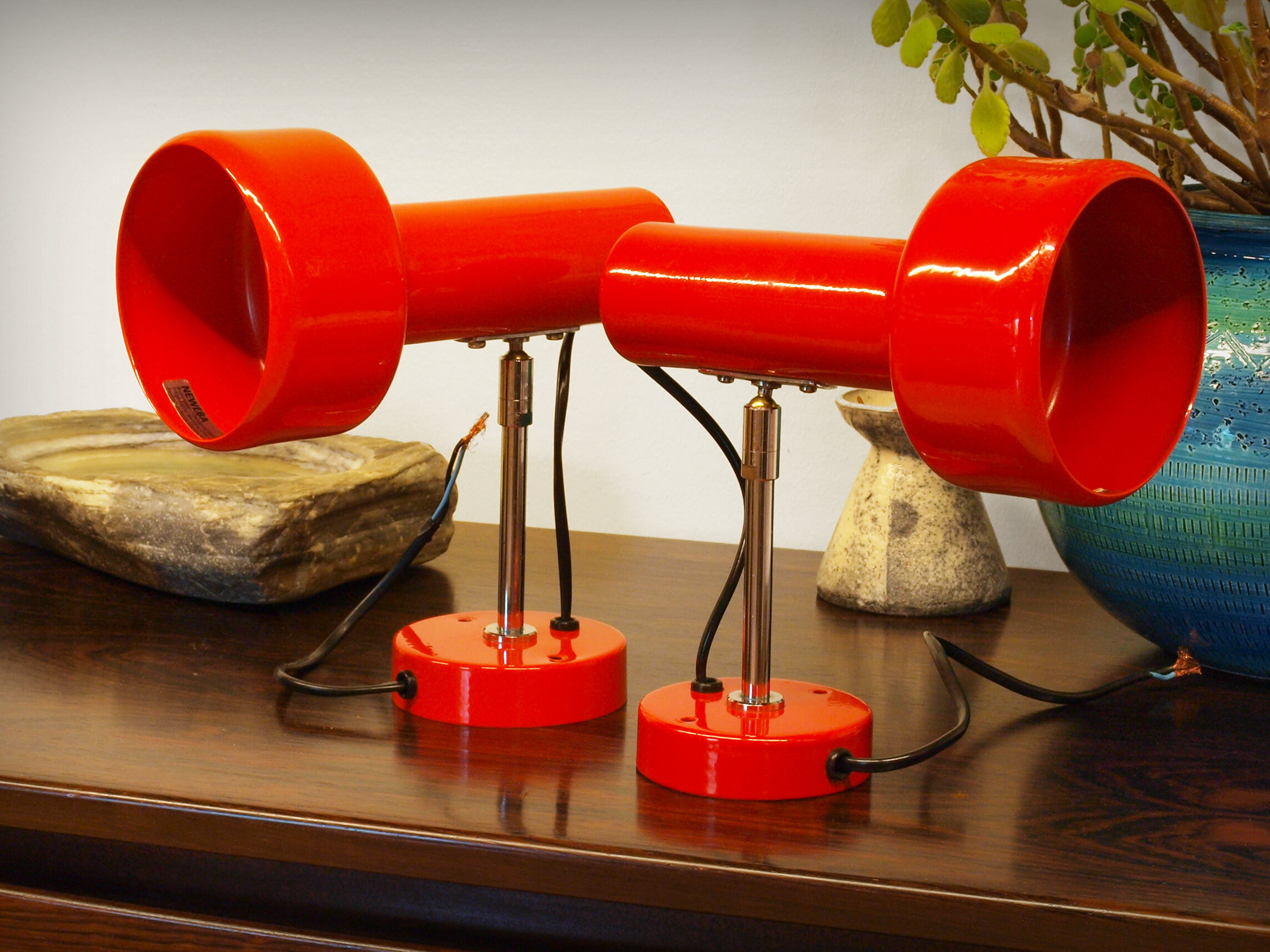 Pair of spot wall lamps by Neweba, Switzerland