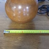 Blonde wooden ball lamp, 1970s