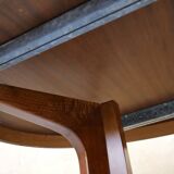 Oval dining table extendable by Baumann