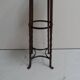 Table d'appoint ronde en métal industriel