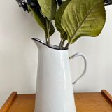 Antique enamelled broc vase