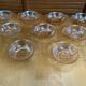 Series 9 Antique Bowls Moulded Glass Amber Iridescent Vintage #E077