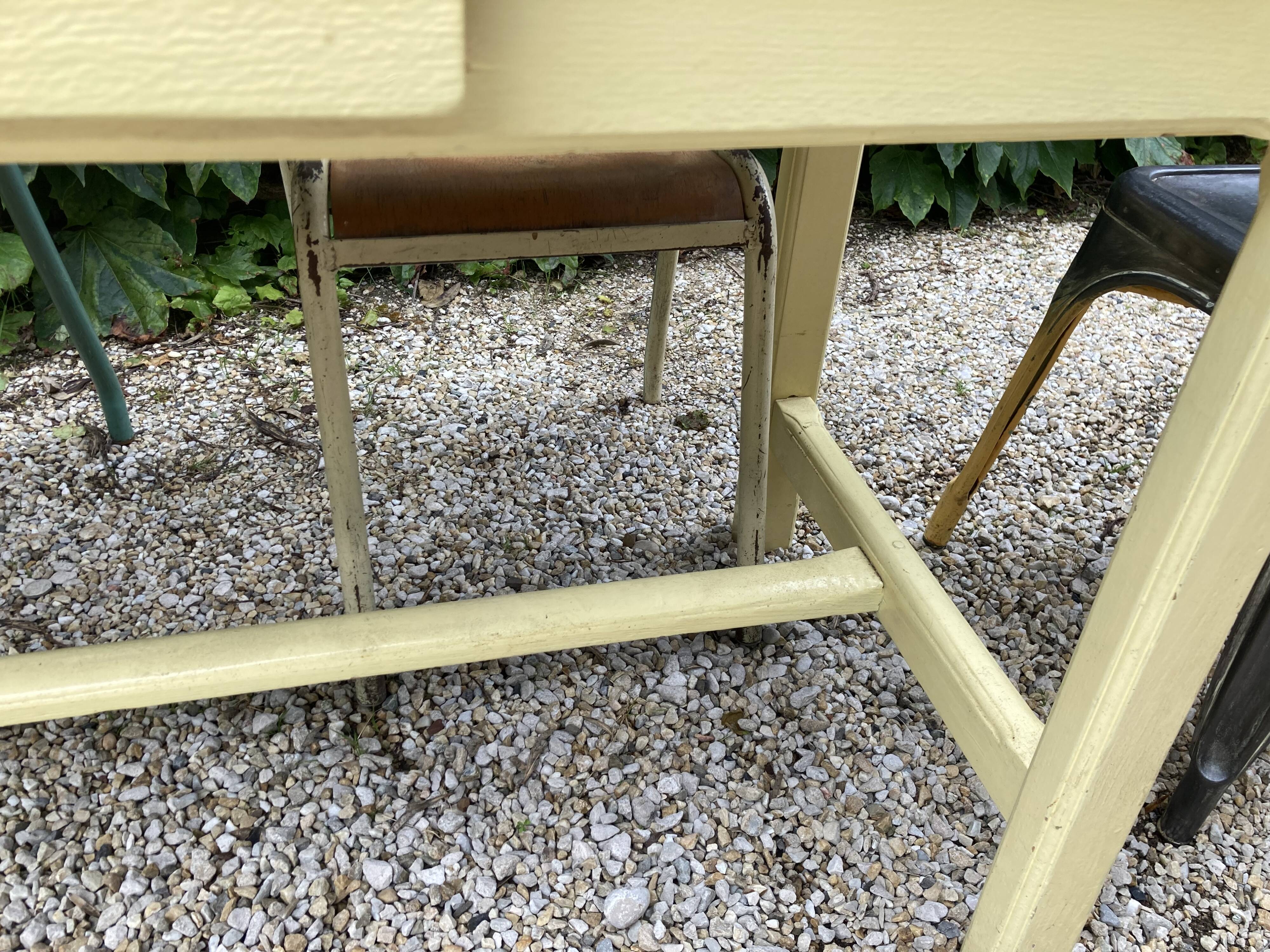 Farm table with drawer