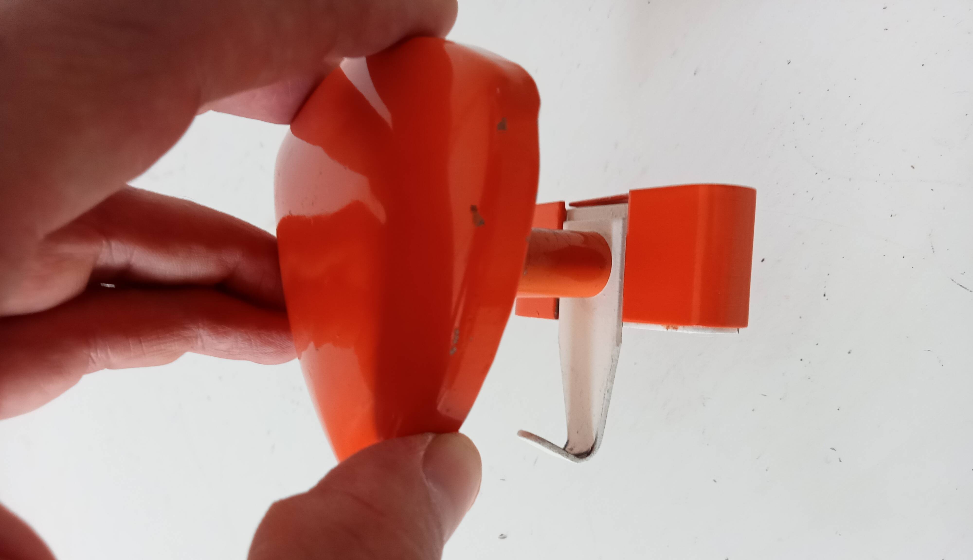 Vintage 1970s wall coat hook.
