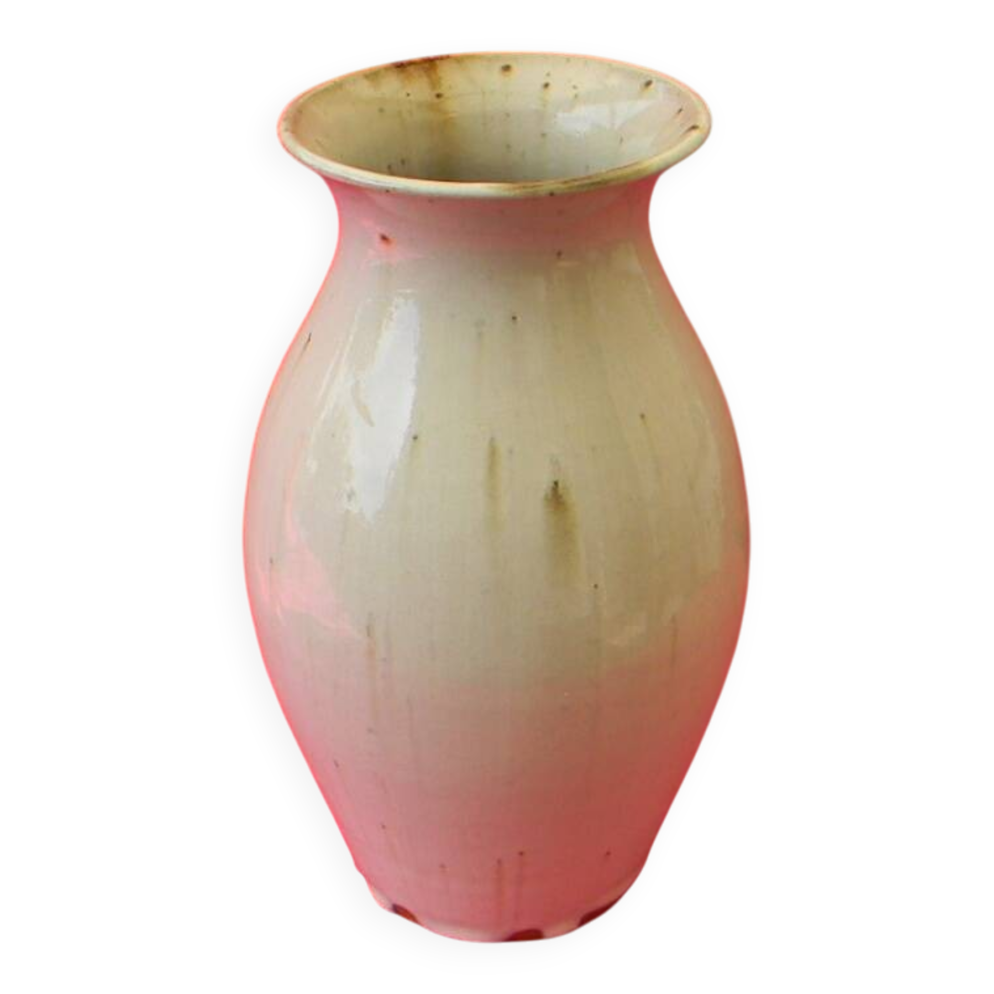 Vase en grès vernissé de Jacques VILAIN La Borne.