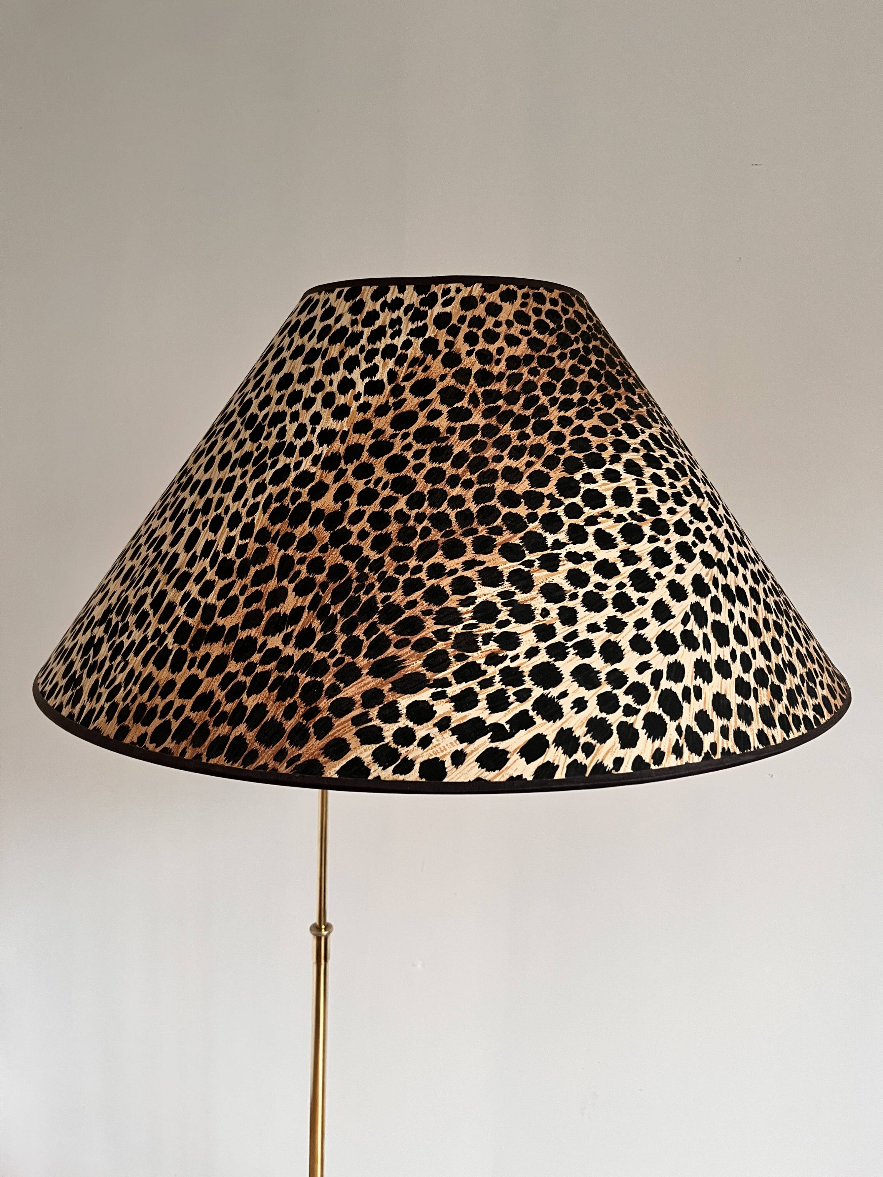 Brass floor lamp