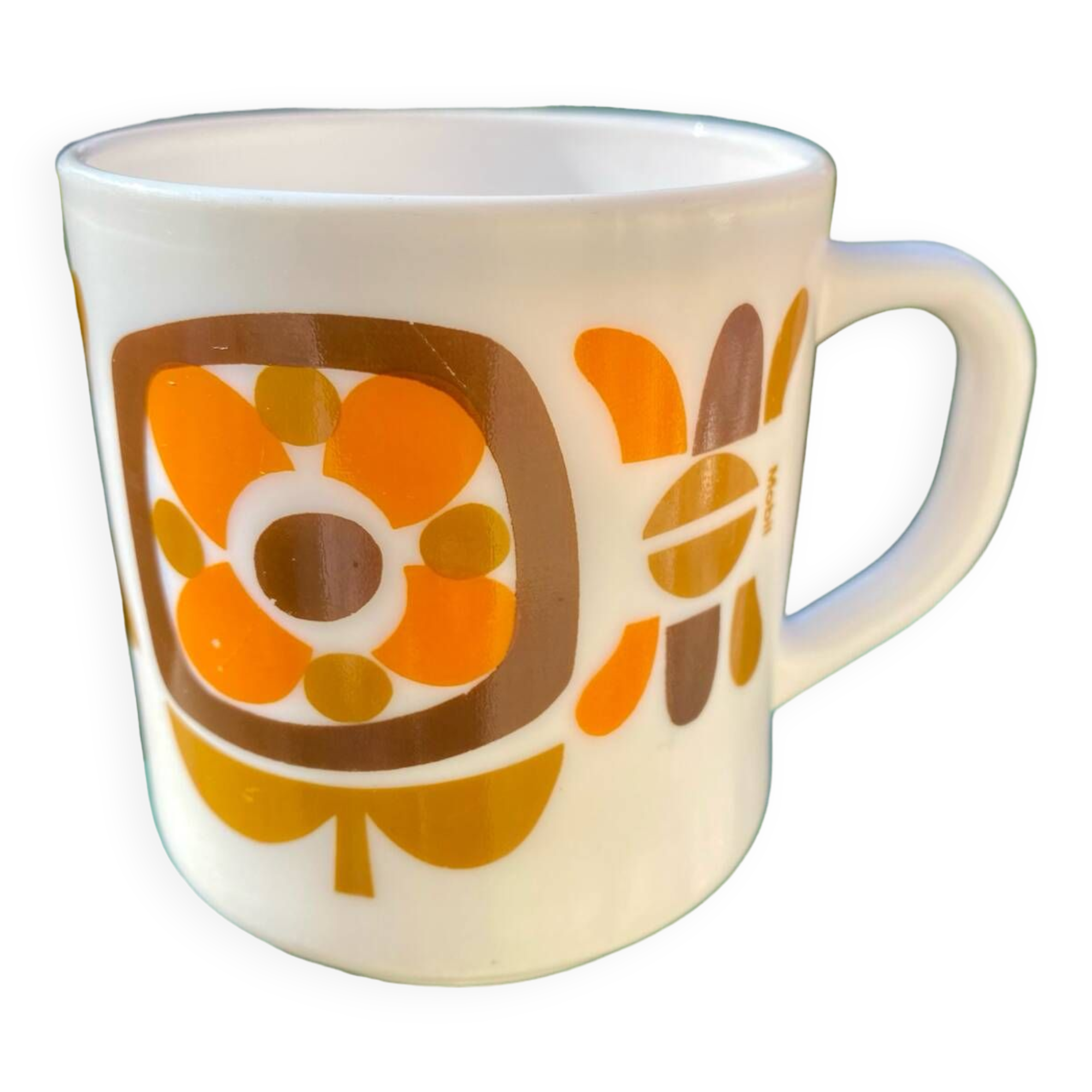 Vintage Arcopal lotus mug🍎