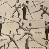 Lithograph on the cane of 1922, sport