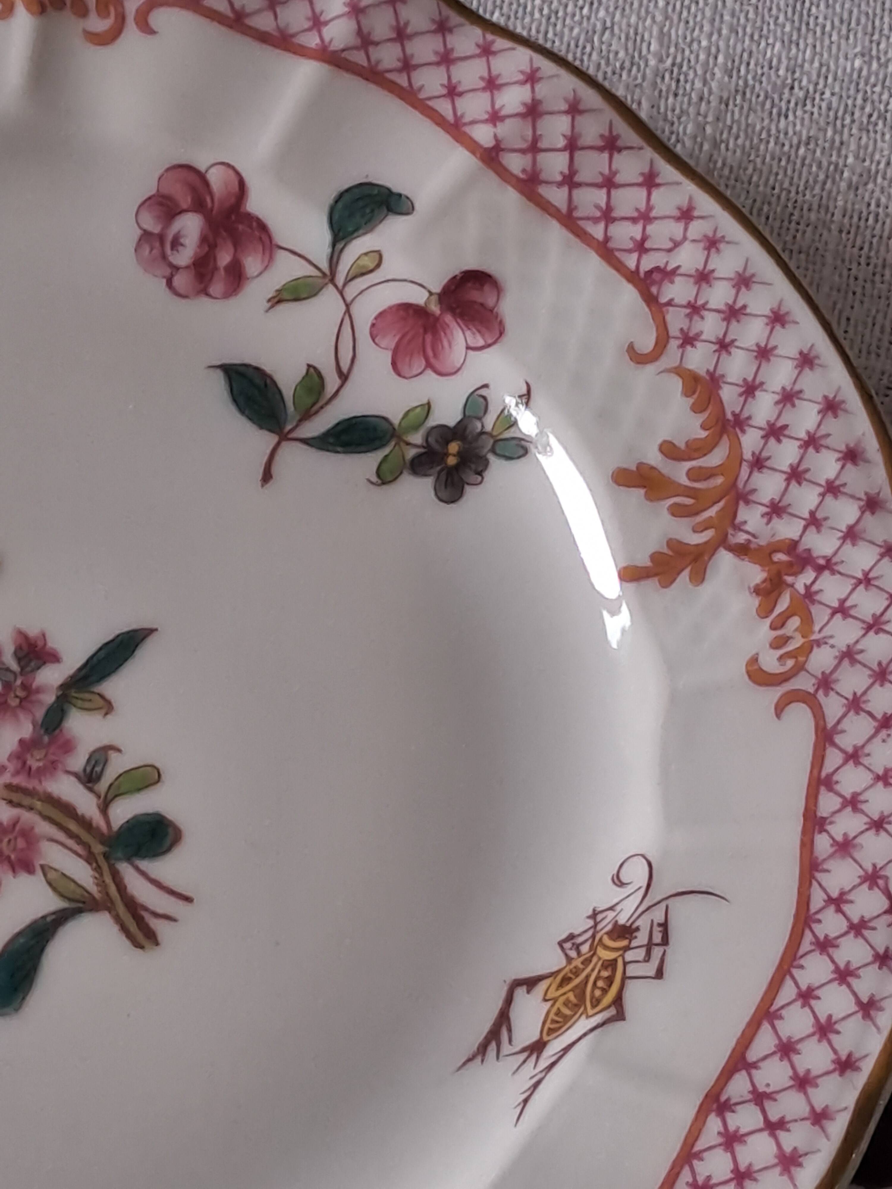 Assiettes à dessert Bernardeaud Limoges _Compagnie des  Indes