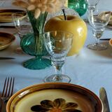 Set of 8 antique crystal glasses - 1940s-1950s