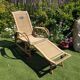Chaise longue dite "Grand-Mère" en rotin