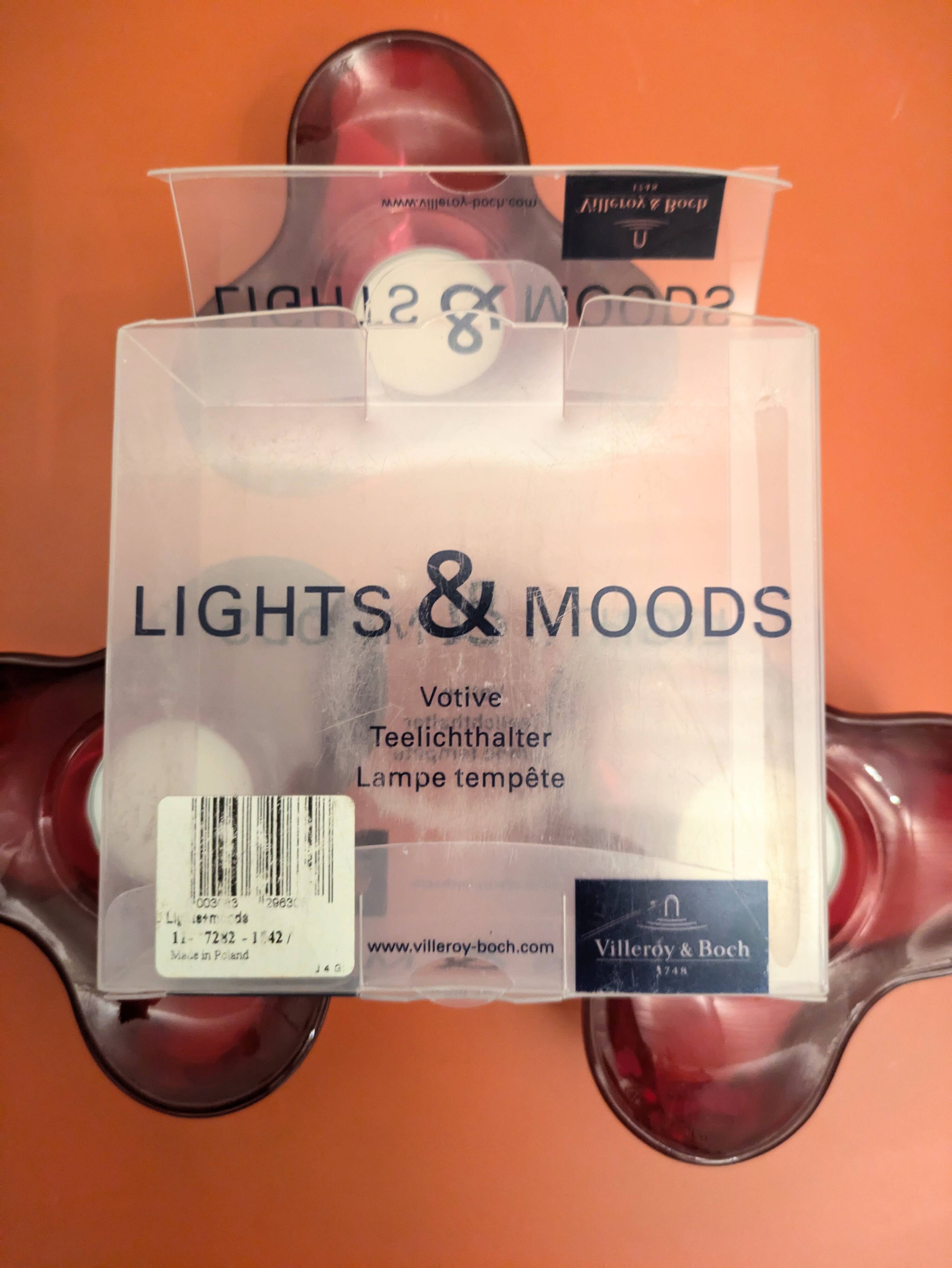 3 Villeroy and Boch design tealight holders