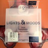 3 Villeroy and Boch design tealight holders