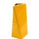 Space age yellow ceramic vase, Pietro Arosio, Parravicini Italy ca. 1960