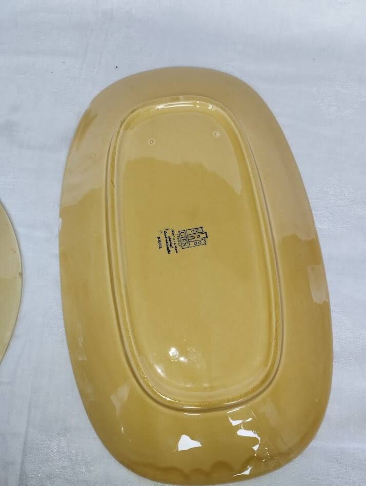 Soleil Gien set – large dishes and vintage serving dish