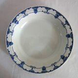 8 dinner plates with vintage Louvois model Nouvelles Galeries dish