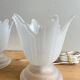 Vintage tulip glass flower lamp