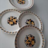 Compote and 3 plates