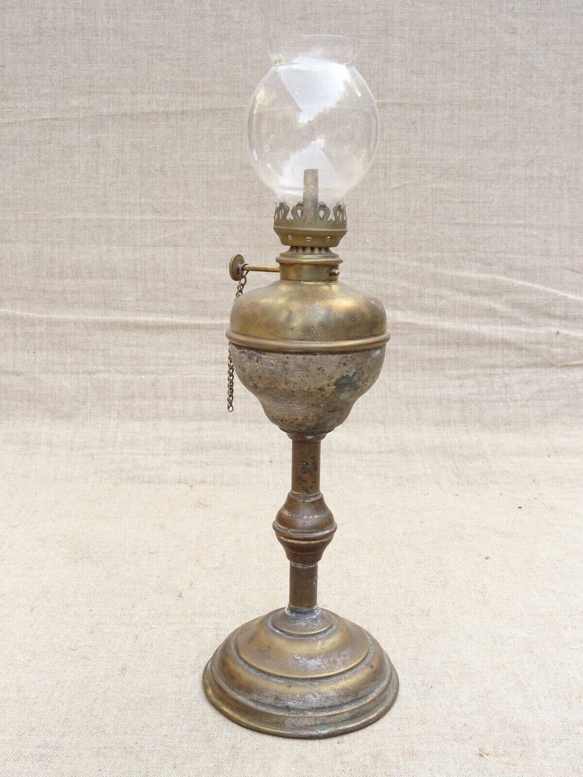 Ancien lampe à essence sur pied bruleur M.B. Maris et Besnard