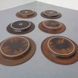 Ruska Plates by Ulla Procope for Arabia, Set of 6, Finland, 1960s, Set of 6