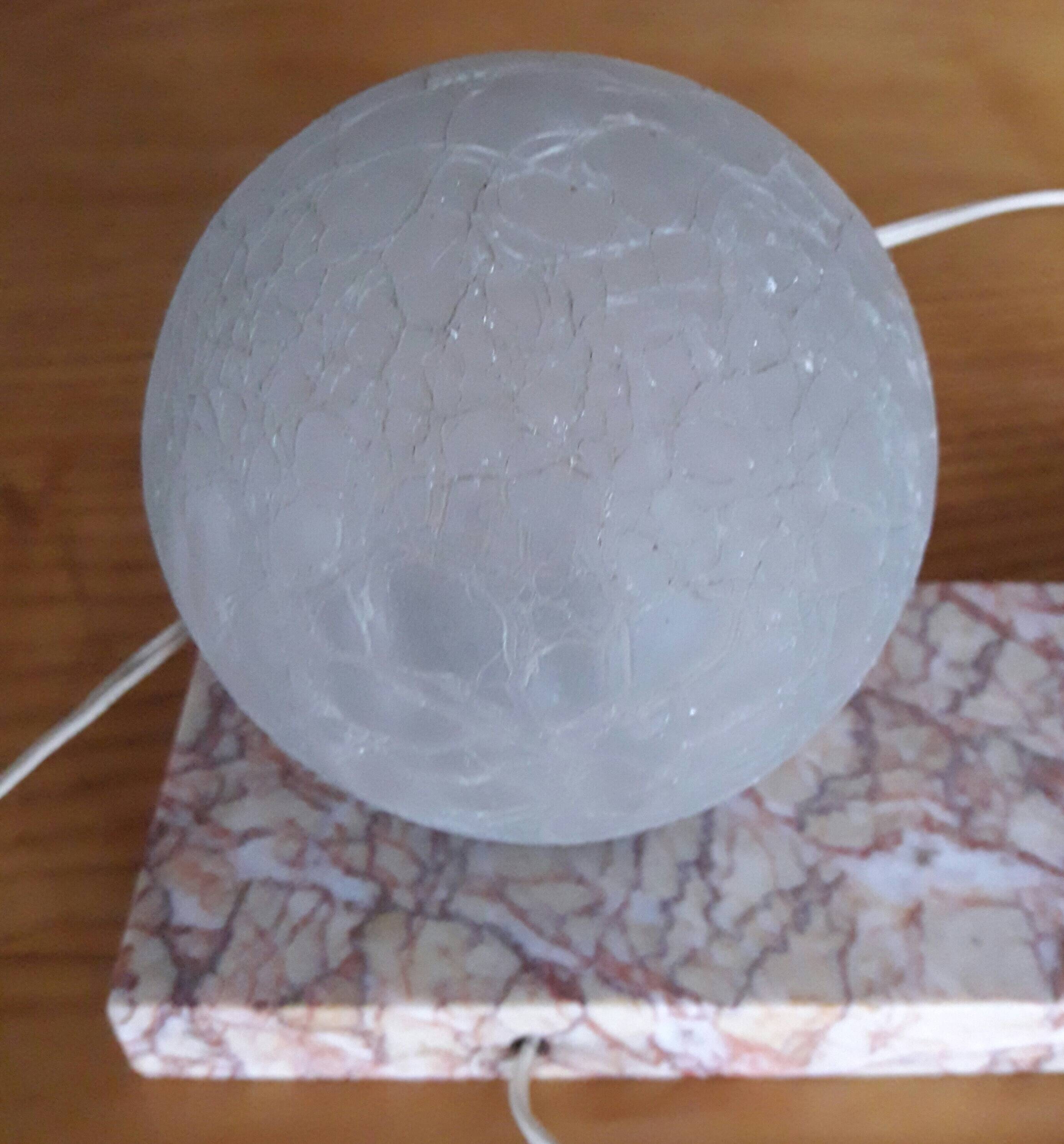 Art deco bedside night light lamp
