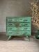 Vintage patinated splayed leg chest of drawers
