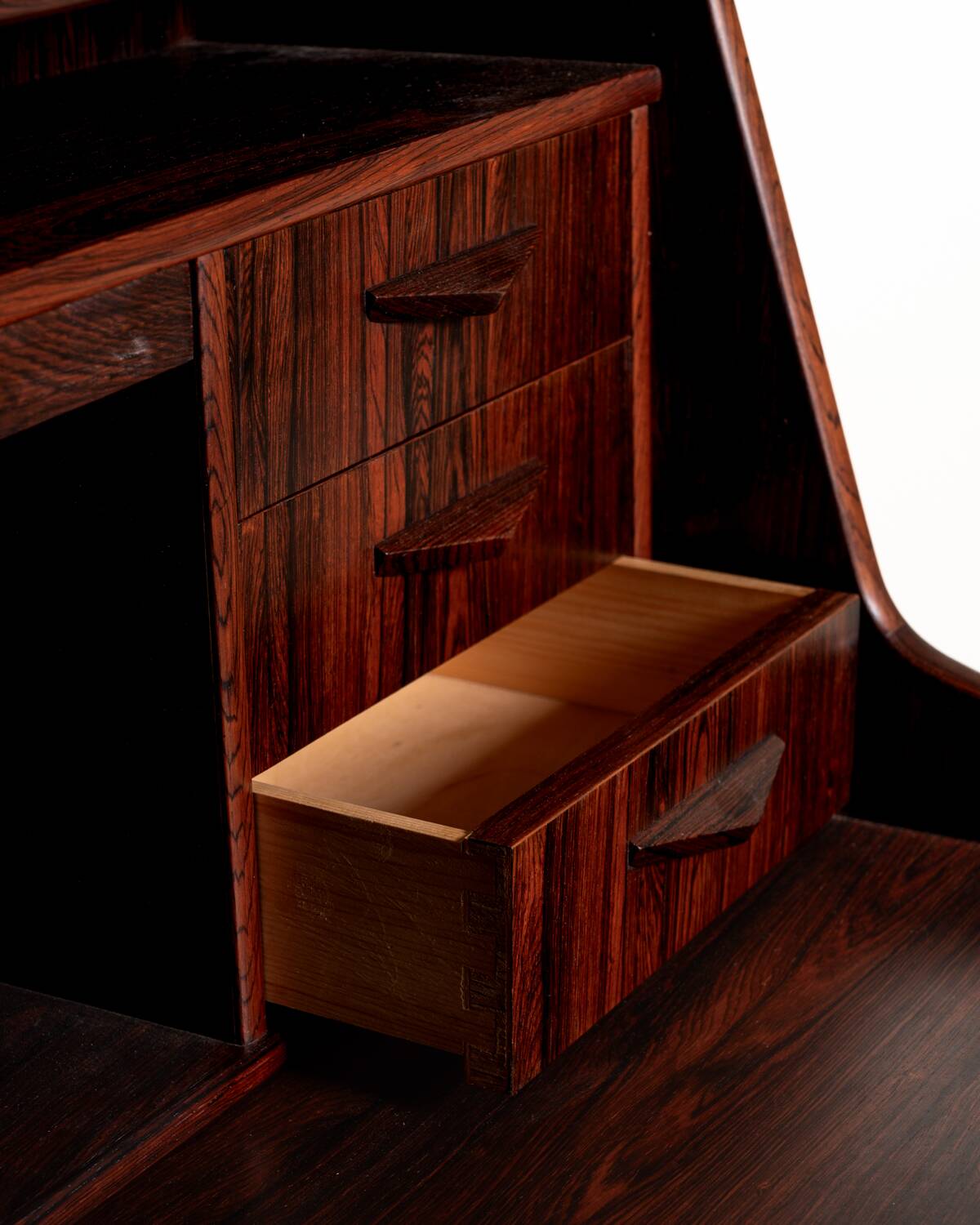 Danish rosewood secretary, 1950s/1960s