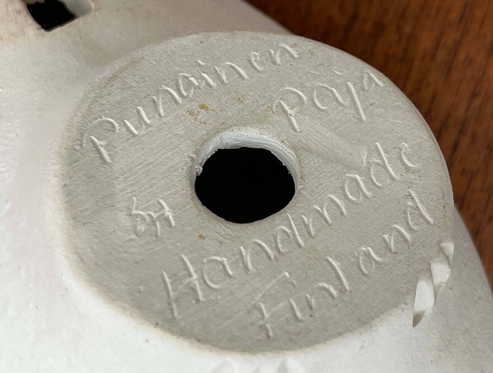 Vintage handmade ceramic bird whistles Riekko by Punainen Paja and Lintupaja, Finland, 1970s, set of 2.