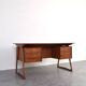 Mid-Century Danish Teak Executive Desk by Svend Åge Madsen for H.P. Hansen,