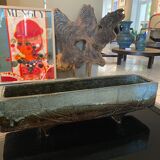 Rectangular ceramic cut signed