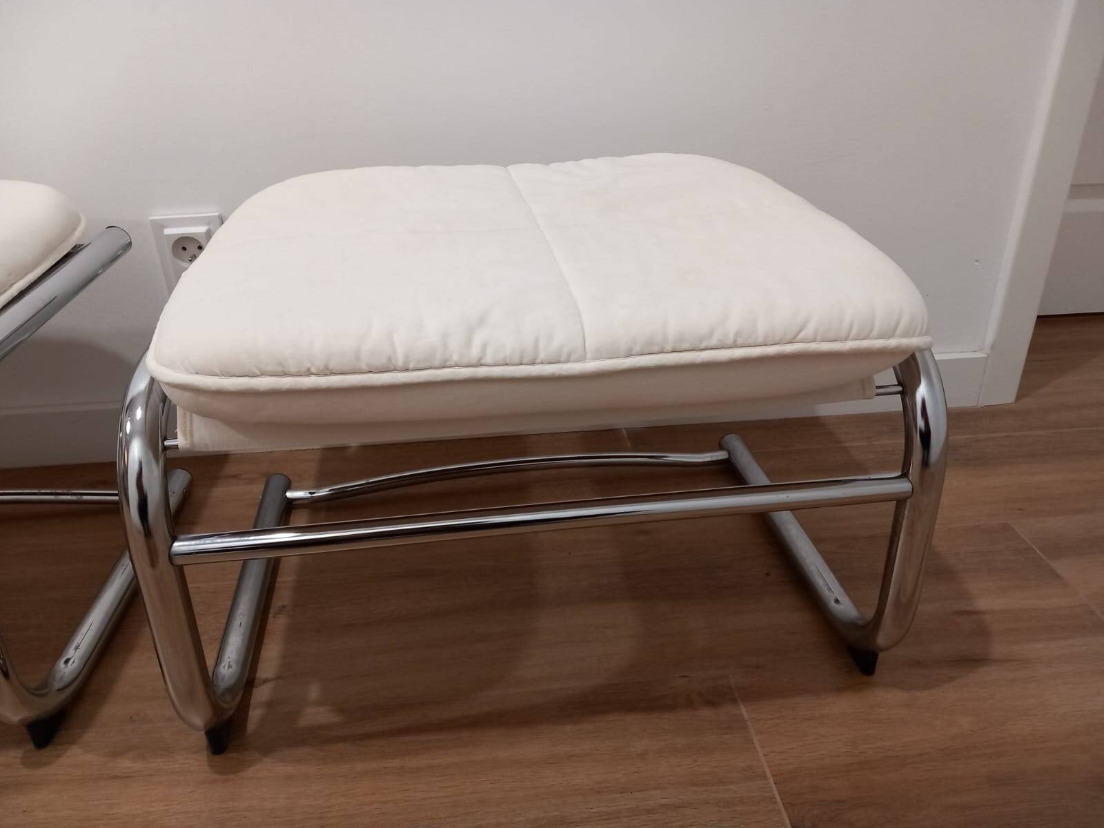 Pair of 1970s Bauhaus style footstools