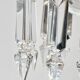 Baccarat, pair of two-light candelabra, Bambou Tors model.