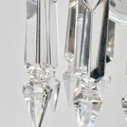 Baccarat, pair of two-light candelabra, Bambou Tors model.