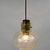 Lampe à suspension en verre, années 1970