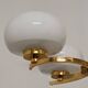 Arlus chandelier with 4 brass lights from the 50s/60s