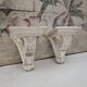 Pair of plaster wall brackets - Shelves