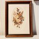 Bouquet frame of dried flowers