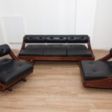 Vintage sofa with 2 arm chairs by Gianni Songia for Sormani