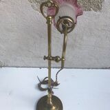 Old brass foot lamp