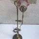 Old brass foot lamp