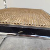 Marcel Breuer B32 chair in black cane signed Made in Italy