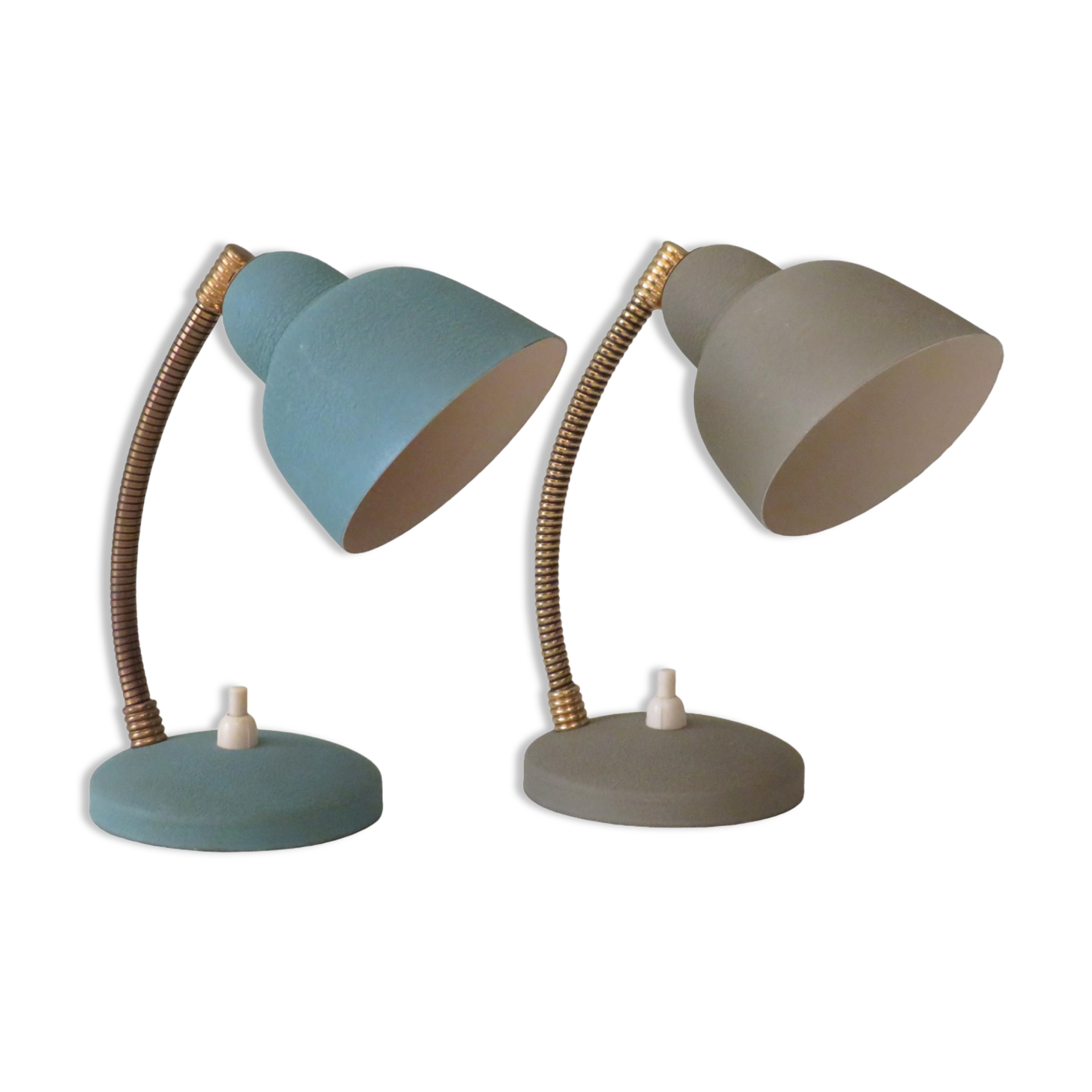 Lampes de chevet par Aluminor France 1950