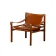 Arne Norell Sirocco Safari Lounge Chair in stained Ash and Brown Leather
