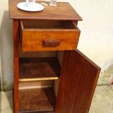 Oak bedside tables, vintage pair